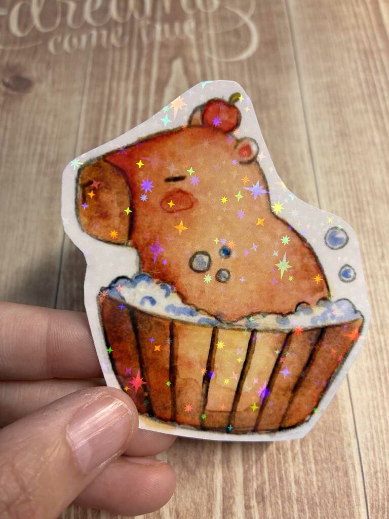 Sticker Capibara Cupcanvas