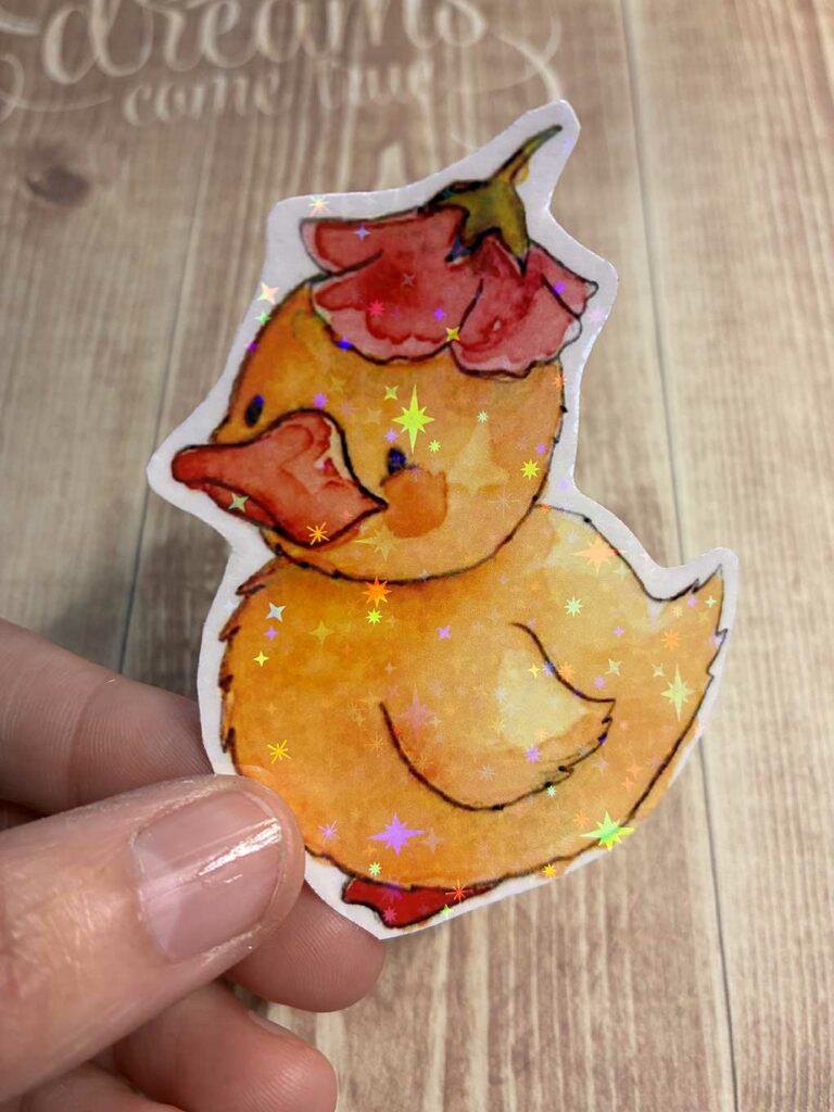 Sticker Pato Cupcanvas