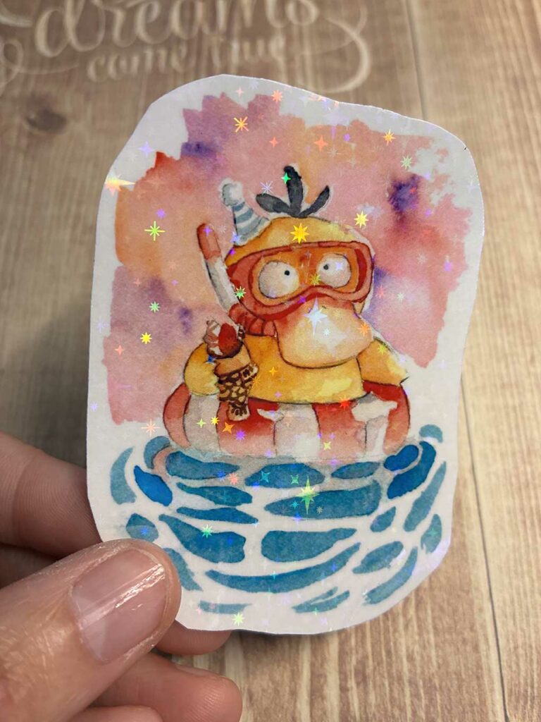 Sticker Psyduck Cupcanvas