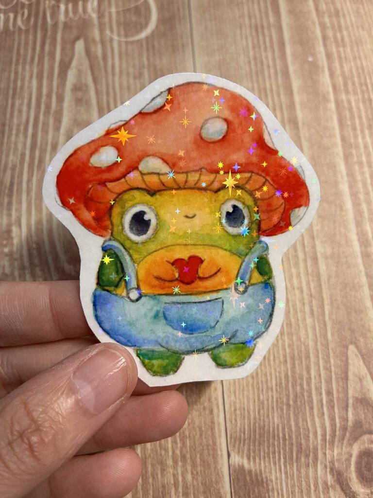 Sticker Rana Seta Cupcanvas