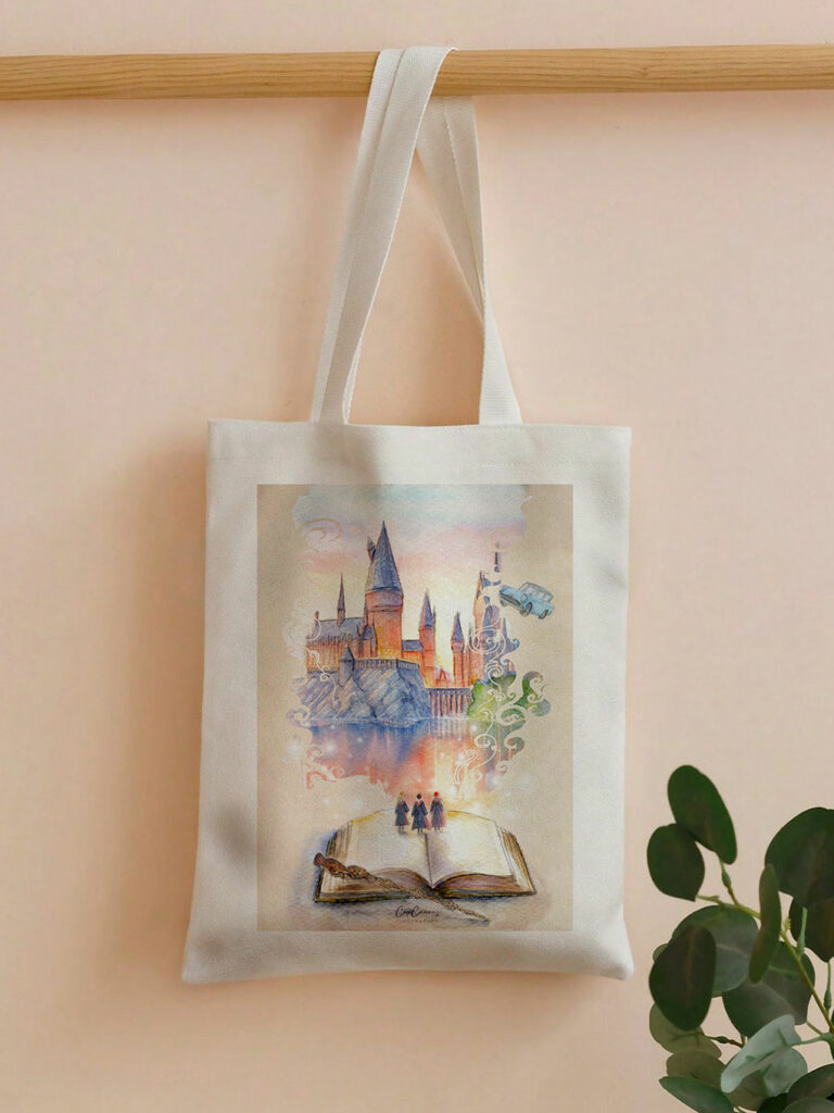 Totebag CupCanvas Hogwarts