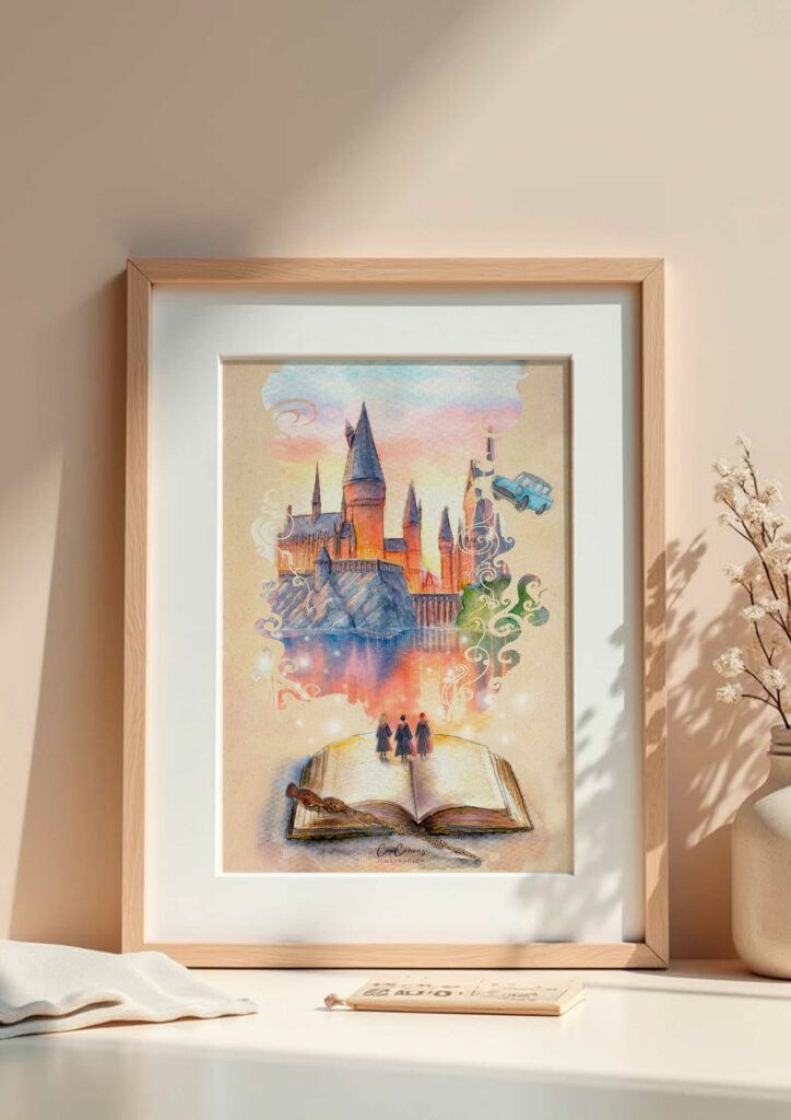 Lámina A3 - Hogwarts mundo mágico