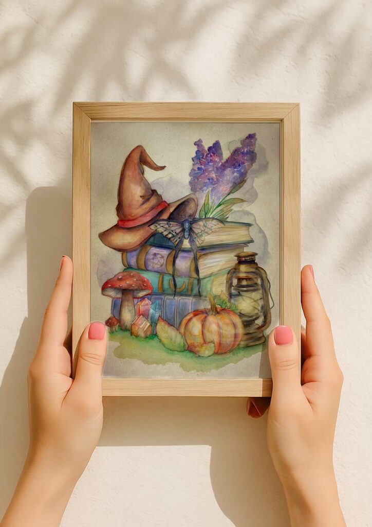 Lámina A5 Libros mundo mágico