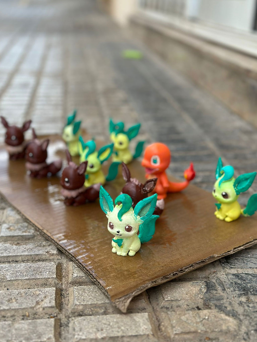 taller CupCanvas pintar figuras 3D Pokemon