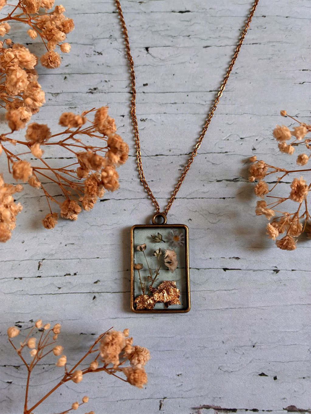 taller CupCanvas joyas artesanales colgante rectangular