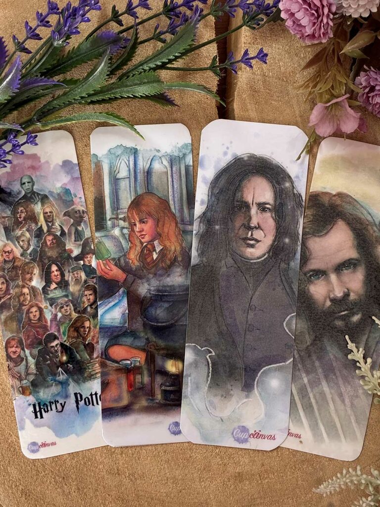 Marcapáginas Harry Potter, Hermione, Snape y Sirius Black