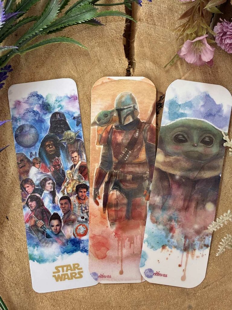 Marcapáginas Start Wars, Grogu y Mandalorian