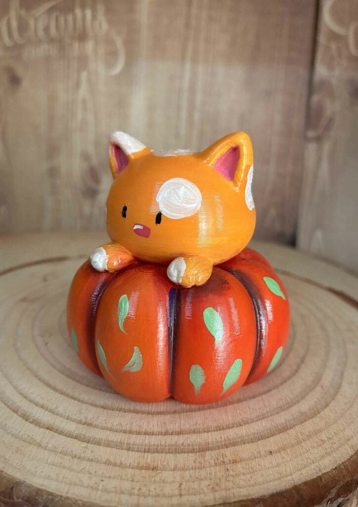 Figura 3D - Gato naranja