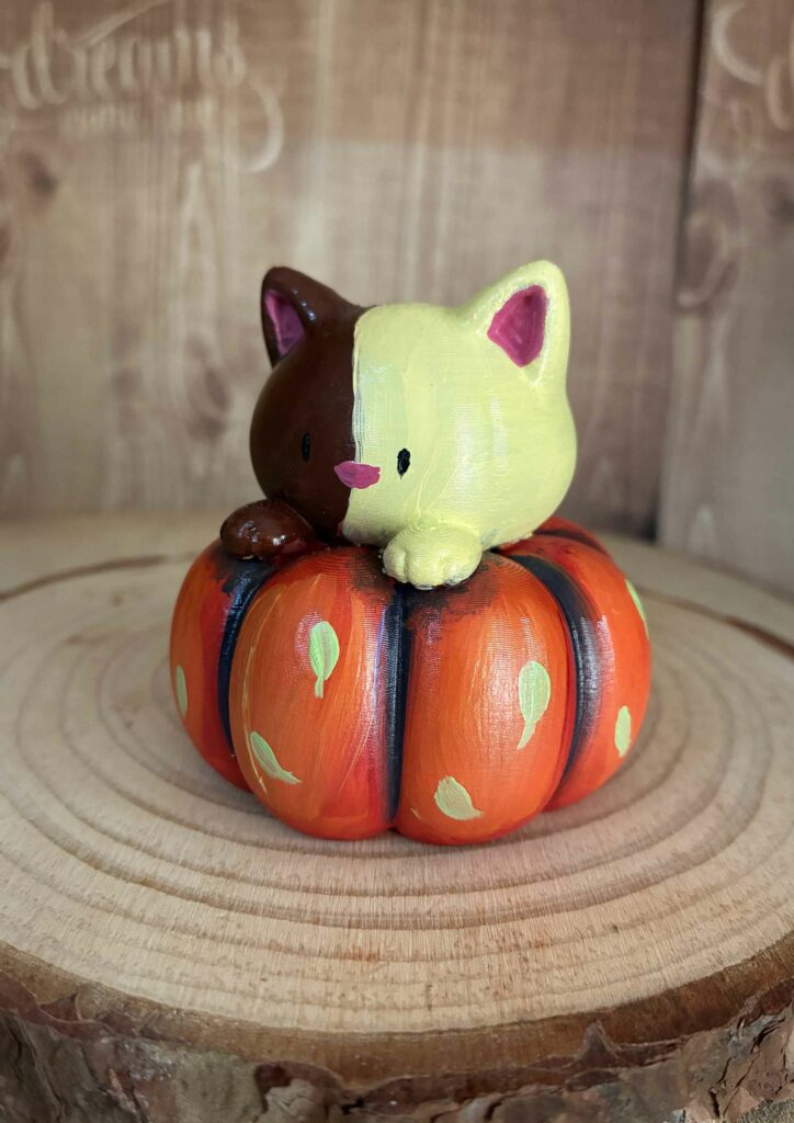 Figura 3D - Gato vainilla chocolate