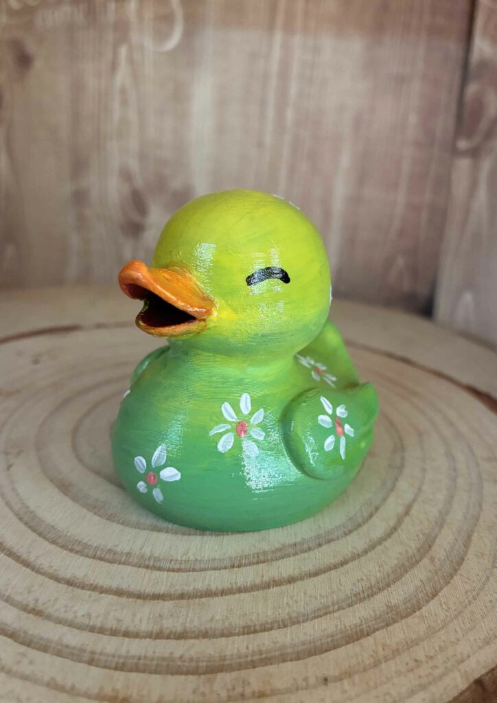 Figura 3D - Pato primaveral verde